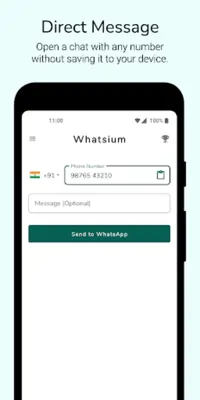 Direct Chat for WhatsApp android App screenshot 3